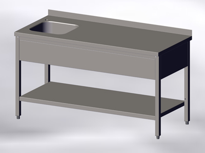 Sinks-With 1 Wash-Basin and a Bottom Shelf - Image 4