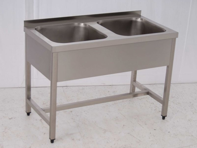 Sinks-With 2 Wash-Basins, without Bottom Shelf